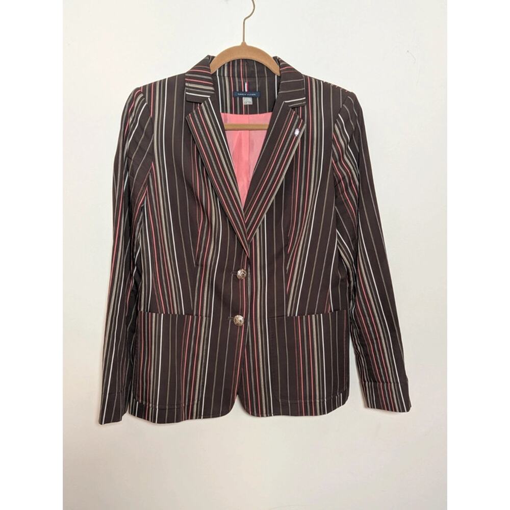 Tommy Hilfiger Women's Striped Blazer - Size 8